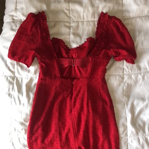 Red holiday dress - Picture 2 of 2
